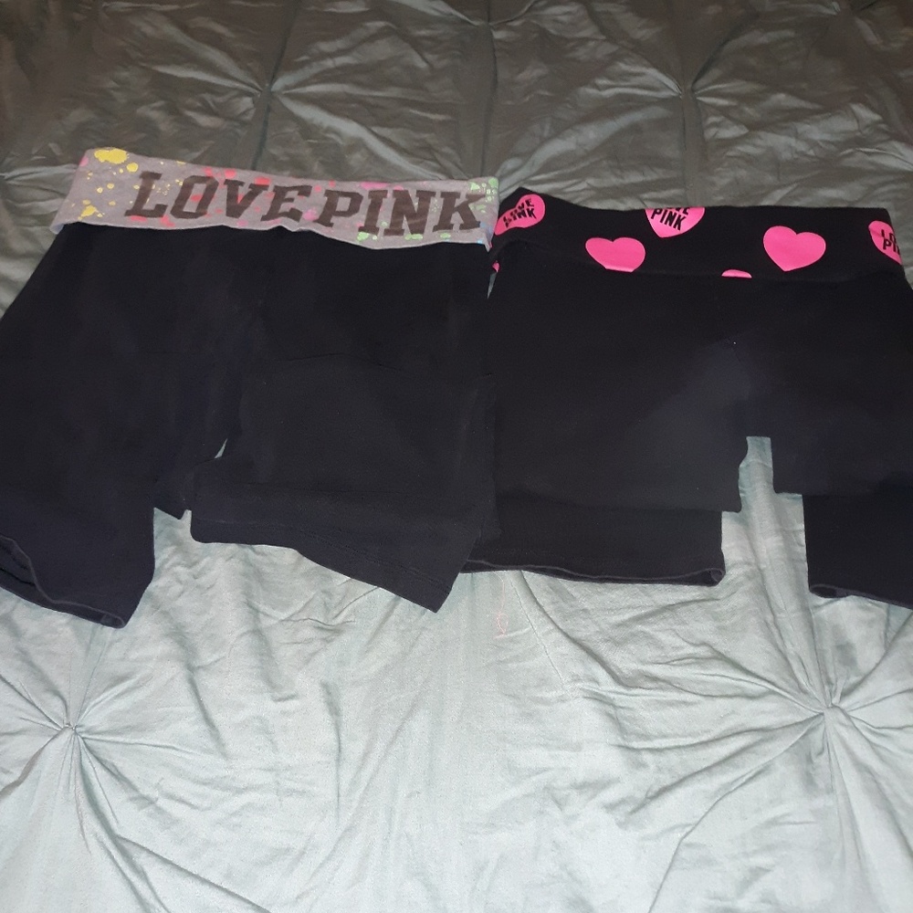 2 pair women's capri yoga pants size sm,medium